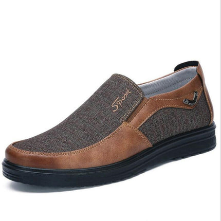 Low-cut Business Casual Soft Soles Flat Shoes for Men, Shoe Size:38(Coffee)-garmade.com