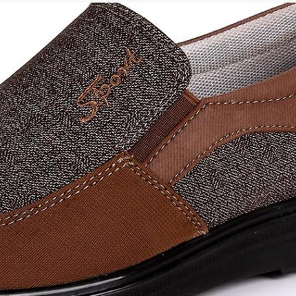 Low-cut Business Casual Soft Soles Flat Shoes for Men, Shoe Size:38(Coffee)-garmade.com