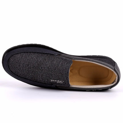 Low-cut Business Casual Soft Soles Flat Shoes for Men, Shoe Size:50(Black)-garmade.com