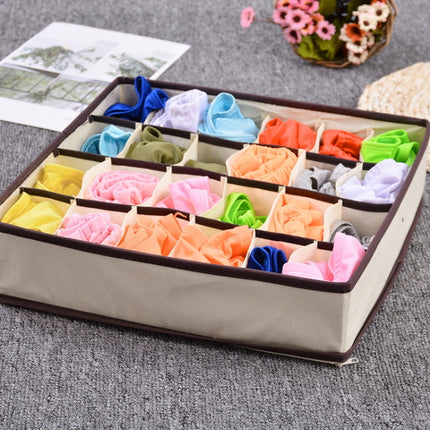 Organizer Storage Box Drawer for Underwear Bra Scarf Socks (24 Grid)-garmade.com