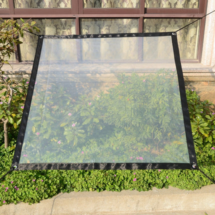 Balcony Windows Transparent Rainproof Cloth Plants Insulation Anti-Bird Thick Windshield, Specification: 1x1.8m Soft Glass-garmade.com