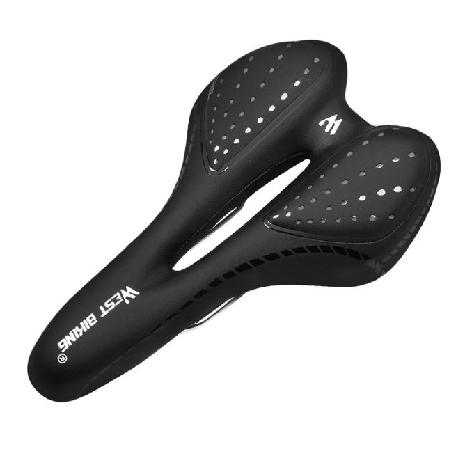 WEST BIKING YP0801086 Silicone Thickened Soft And Comfortable Bicycle Seat(Black)-garmade.com