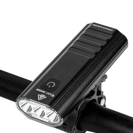 WEST BIKING YP0701286 Bicycle Headlight USB Riding Strong Light Mountain Bike Light(Black)-garmade.com