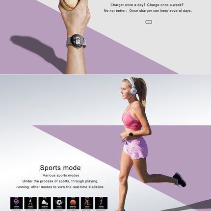 V11 Smartwatch Real-time Heart Rate Blood Pressure Monitor Multi-sport mode Breathing Light Smart Watch for Android IOS Phone(Pink Silicone)-garmade.com