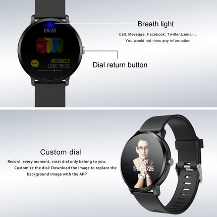 V11 Smartwatch Real-time Heart Rate Blood Pressure Monitor Multi-sport mode Breathing Light Smart Watch for Android IOS Phone(Pink Silicone)-garmade.com
