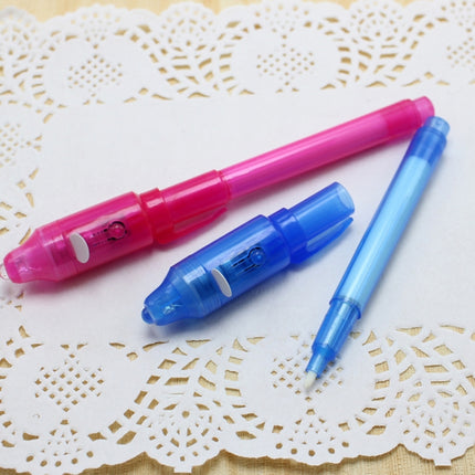 10 PCS Creative Magic UV Light Invisible Ink Pen Marker Pen(Red)-garmade.com