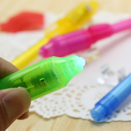 10 PCS Creative Magic UV Light Invisible Ink Pen Marker Pen(Green)-garmade.com