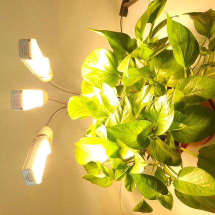 LED Plant Growth Full Spectral Fill Light E27 Clip Plant Lamp Indoor Corn Light, Without Power Adapter, Power: 2 Heads-garmade.com