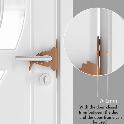 5 PCS Cartoon Bear Bedroom Door Mute Lock Closed Door Anti-collision Protection Cushion(Green)-garmade.com