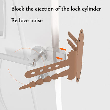 5 PCS Cartoon Bear Bedroom Door Mute Lock Closed Door Anti-collision Protection Cushion(Apricot)-garmade.com