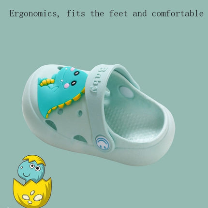 2 PCS Non-Slip Soft Bottom Hole Slippers For Children, Size: 21/22(Yellow)-garmade.com