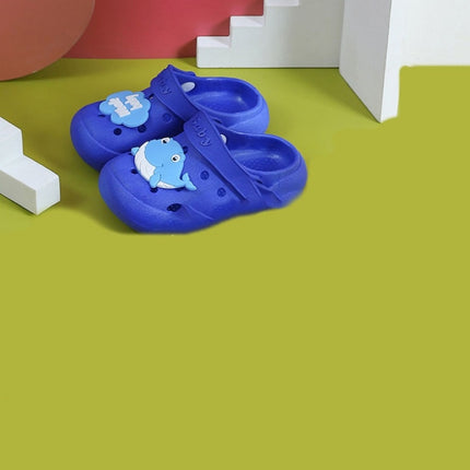 2 PCS Non-Slip Soft Bottom Hole Slippers For Children, Size: 23/24(Blue)-garmade.com