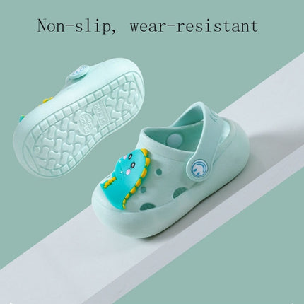2 PCS Non-Slip Soft Bottom Hole Slippers For Children, Size: 31/32(Blue)-garmade.com