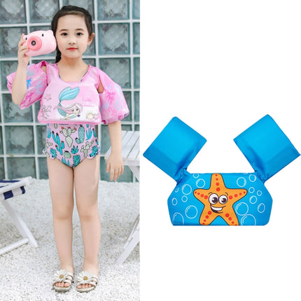 Children Swimming Foam Arm Ring Baby Swimming Equipment Floating Ring Water Sleeve Buoyancy Vest(Blue Starfish)-garmade.com