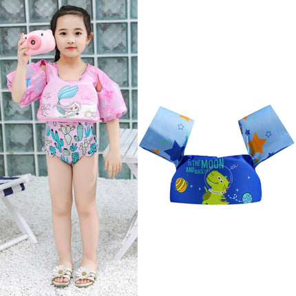 Children Swimming Foam Arm Ring Baby Swimming Equipment Floating Ring Water Sleeve Buoyancy Vest(Blue Space Dragon)-garmade.com