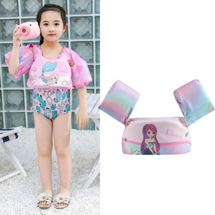 Children Swimming Foam Arm Ring Baby Swimming Equipment Floating Ring Water Sleeve Buoyancy Vest(Colorful Savory)-garmade.com