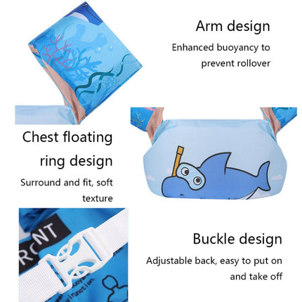Children Swimming Foam Arm Ring Baby Swimming Equipment Floating Ring Water Sleeve Buoyancy Vest(Blue Dolphin)-garmade.com