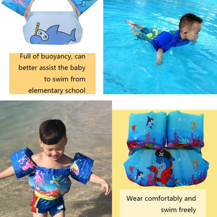 Children Swimming Foam Arm Ring Baby Swimming Equipment Floating Ring Water Sleeve Buoyancy Vest(Blue Whale)-garmade.com