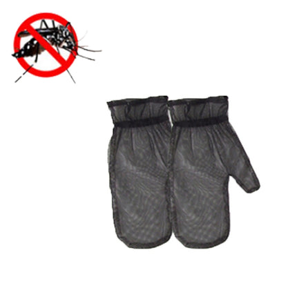 Camping Adventure Anti-Mosquito Suit Summer Fishing Breathable Mesh Clothes, Specification: 2 PCS Anti-mosquito Gloves(S / M)-garmade.com
