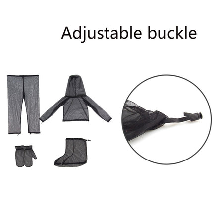 Camping Adventure Anti-Mosquito Suit Summer Fishing Breathable Mesh Clothes, Specification: 2 PCS Mosquito Foot Cover(S / M)-garmade.com