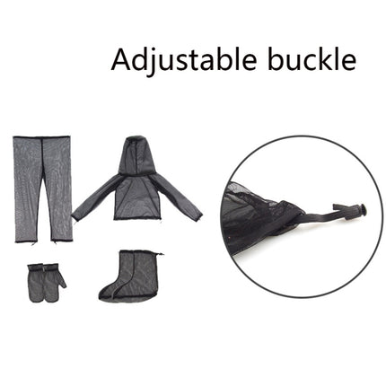 Camping Adventure Anti-Mosquito Suit Summer Fishing Breathable Mesh Clothes, Specification: Four-piece(S / M)-garmade.com