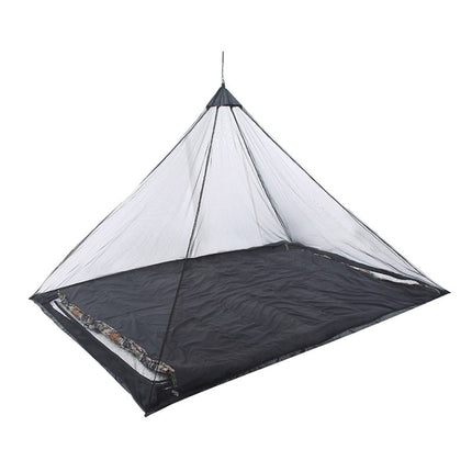 Polyester Mesh Tent Outdoor Camping Single Perspective Anti-Mosquito Net(Black)-garmade.com