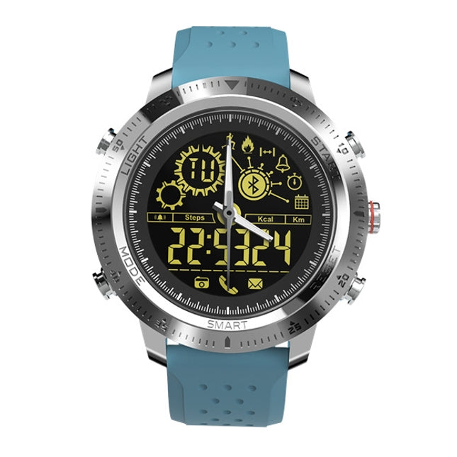 NX02 Sport Smartwatch IP67 Waterproof Support Tracker Calories Pedometer Smartwatch Stopwatch Call SMS Reminder(blue)-garmade.com
