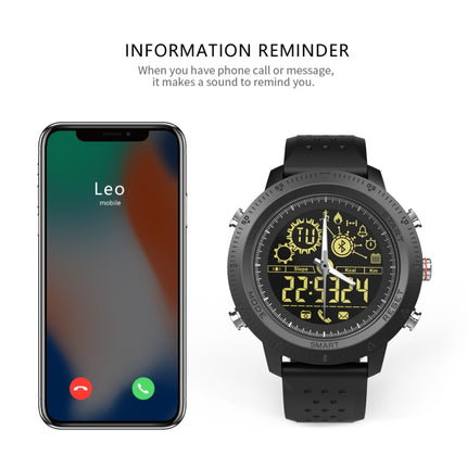 NX02 Sport Smartwatch IP67 Waterproof Support Tracker Calories Pedometer Smartwatch Stopwatch Call SMS Reminder(blue)-garmade.com