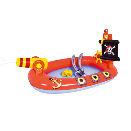 Home Large Cartoon Animal Drama Pool Water Spray Inflatable Swimming Pool Slide Pool(Pirate )-garmade.com