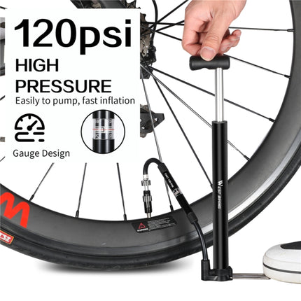 WEST BIKING High Pressure Bicycle Vertical Pump With Barometer-garmade.com