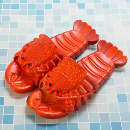 Crayfish Beach Parent-Child Slippers Children Cartoon Slippers, Size: 26-27(Dark Red)-garmade.com