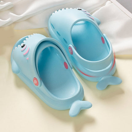 EVA Light Bottom Non-Slip Small Shark Slippers For Children, Size: 170(Yellow)-garmade.com