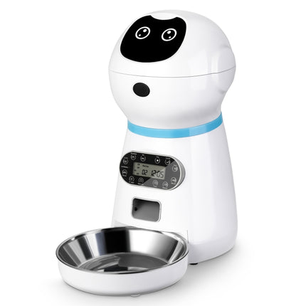Pet Auto Feeding Intelligent Feed Stainless Steel Food Dish, Specification: USB Cable-garmade.com