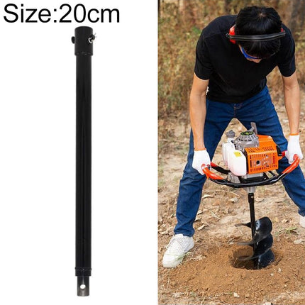 20cm Digging Machine Ground Drill Planting Machine Drill Bit Extension Rod-garmade.com