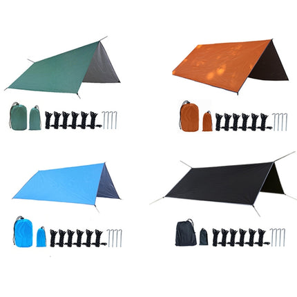 Outdoor Camping Supplies Multifunctional Camping Sunshade Waterproof And Moisture-Proof Mat Ultra-Light Sky,Size: 300 x 300cm (Black)-garmade.com