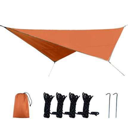 Outdoor Camping Supplies Multifunctional Camping Sunshade Waterproof And Moisture-Proof Mat Ultra-Light Sky,Size: 320 x 250cm (Orange)-garmade.com