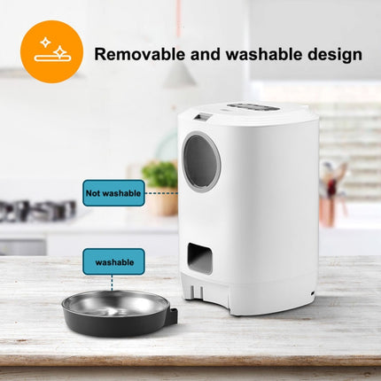 4.5L Smart Pet Cat Dog Bowl Food Automatic Dispenser Feeder With Timer Auto Electronic Feeder With Metal Food Tray, Specification: AU Plug-garmade.com