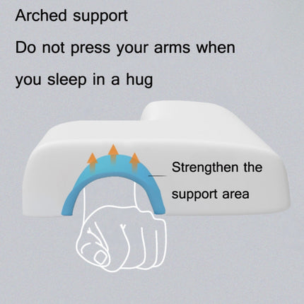 65x49x12cm Couple Pillow Sleep Aid Memory Pillow Protect The Cervical Spine Pillow, Colour: Left Arm (Full Star)-garmade.com