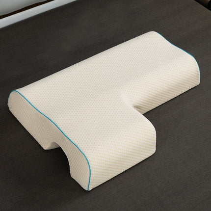 65x49x12cm Couple Pillow Sleep Aid Memory Pillow Protect The Cervical Spine Pillow, Colour: Right Arm (Full Star)-garmade.com
