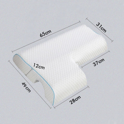 65x49x12cm Couple Pillow Sleep Aid Memory Pillow Protect The Cervical Spine Pillow, Colour: Right Arm (Full Star)-garmade.com