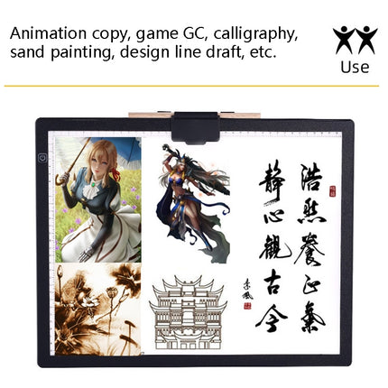 A3-D36 Magnetic Absolute LED Copy Station Soft Eye Protection Edging Calligraphy Copy Of The Painting Plate-garmade.com