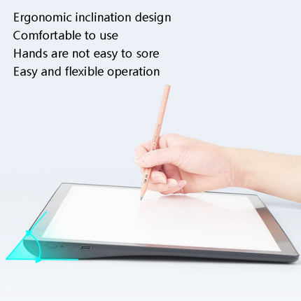 A4-D26 Charging Copy Table Soft Light Eye Protection Edging Copy Board Drawing Board(Pink)-garmade.com