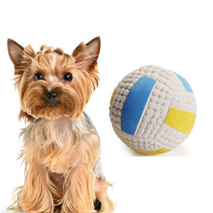 Dog Toy Latex Dog Bite Sound Ball Pet Toys, Specification: Large Volleyball-garmade.com