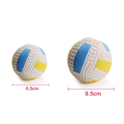Dog Toy Latex Dog Bite Sound Ball Pet Toys, Specification: Small Volleyball-garmade.com