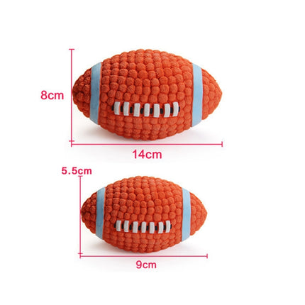 Dog Toy Latex Dog Bite Sound Ball Pet Toys, Specification: Small Rugby-garmade.com