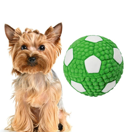 Dog Toy Latex Dog Bite Sound Ball Pet Toys, Specification: Large Football (Green)-garmade.com