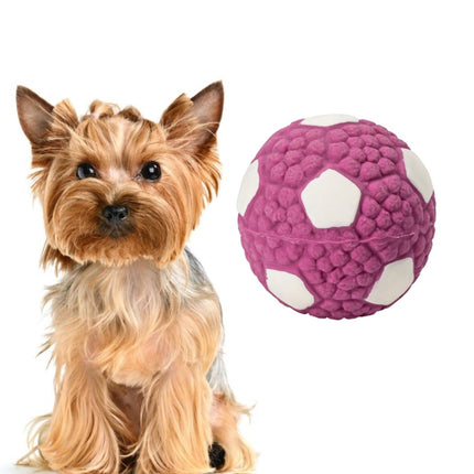 Dog Toy Latex Dog Bite Sound Ball Pet Toys, Specification: Small Football (Purple)-garmade.com