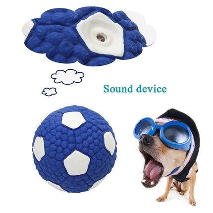 Dog Toy Latex Dog Bite Sound Ball Pet Toys, Specification: Small Football (Purple)-garmade.com