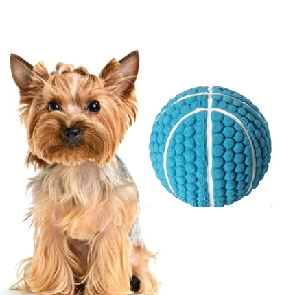 Dog Toy Latex Dog Bite Sound Ball Pet Toys, Specification: Large Basketball Blue-garmade.com