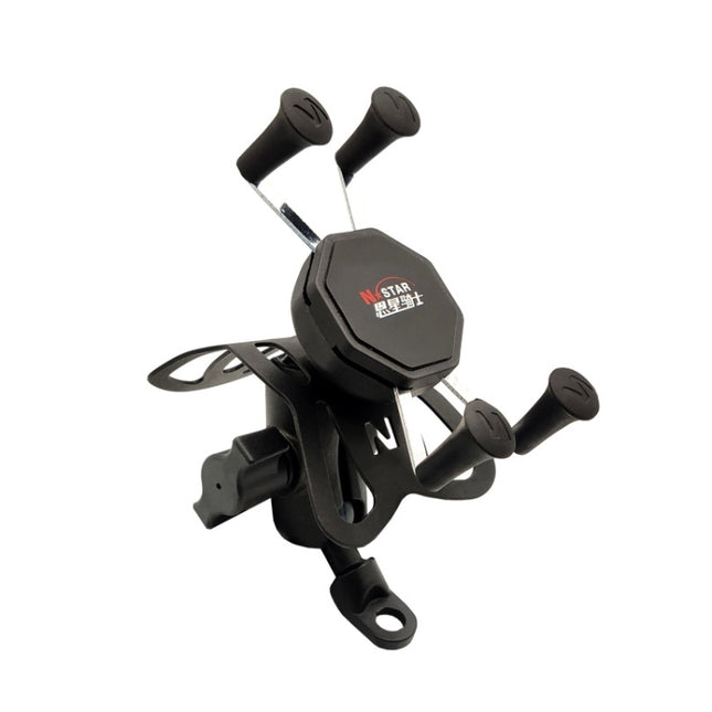 N-STAR N002 Motorcycle Bicycle Mobile Phone Bracket Riding Equipment(Large Tilted Head)-garmade.com